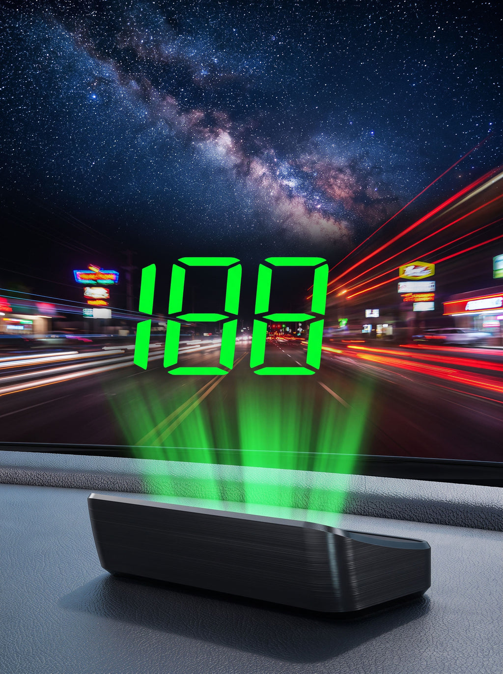 AeroHUD™ – Universal Digital GPS Heads-Up Speedometer