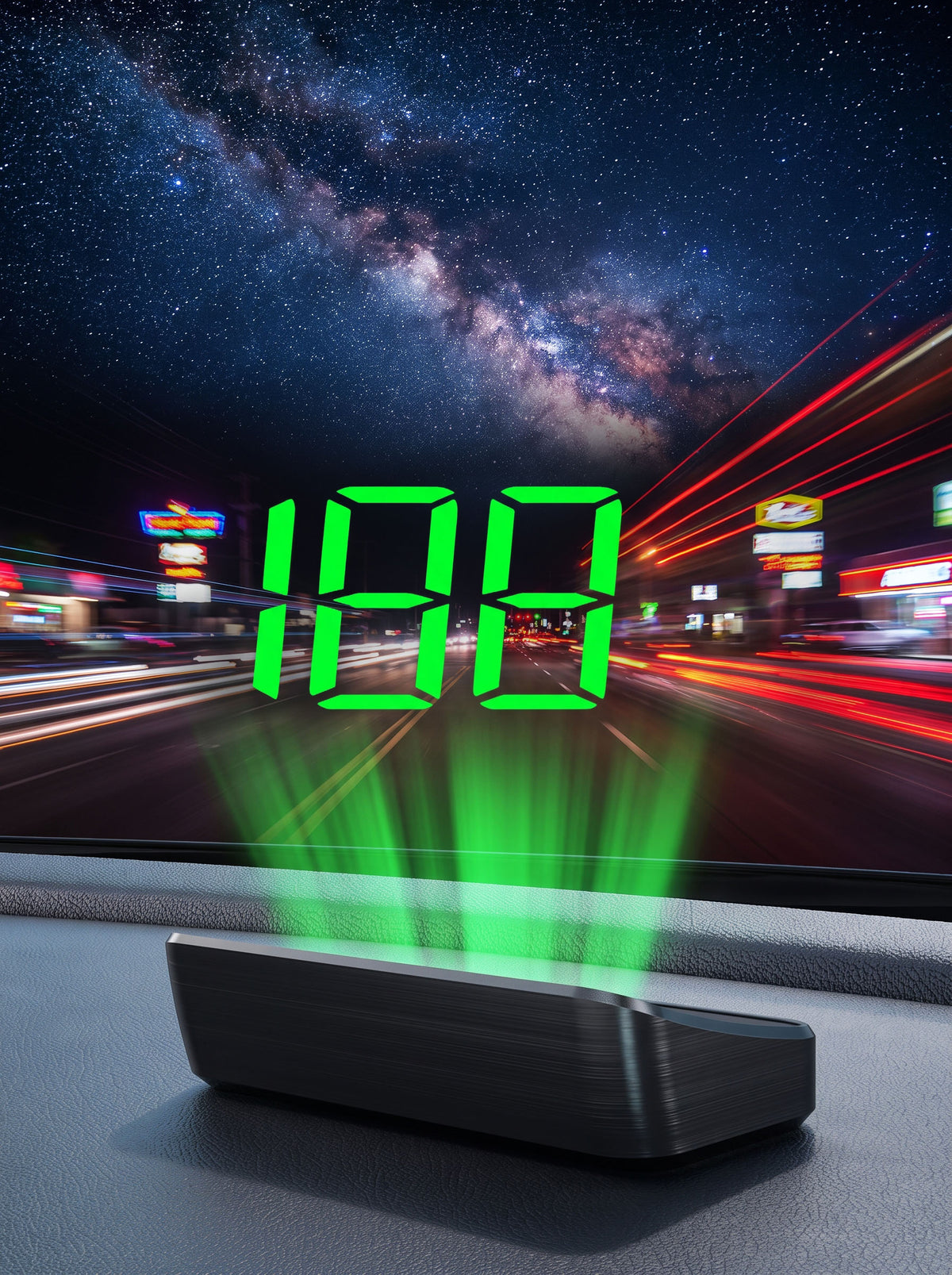 AeroHUD™ – Universal Digital GPS Heads-Up Speedometer